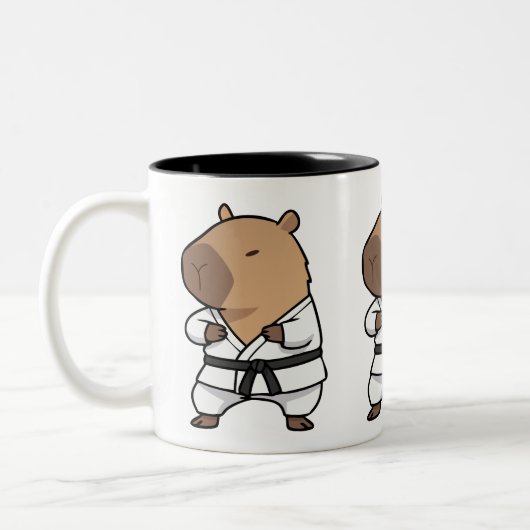 Capybara Karate Mok | Grappige Martial Arts Koffie (Links)