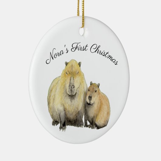 Capybara Keramisch Ornament (Rechts)