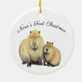Capybara Keramisch Ornament