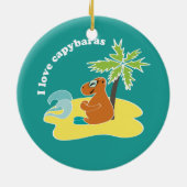 Capybara Keramisch Ornament (Achterkant)