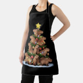 Capybara Kerstboom Cadeau Grappig Kerstmis Capy Schort (Insitu)