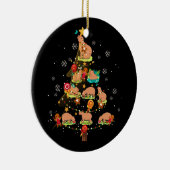 Capybara Kerstboom Vrolijk kerstdier dierentuin Keramisch Ornament (Rechts)