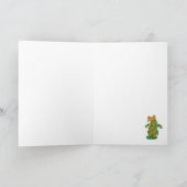 Capybara kerstboomkaart feestdagen kaart (Binnen)