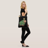 Capybara Kerstcadeaus Capy Grappige Kerstboom Tote Bag (Op model)