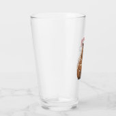 Capybara Kerstmis Grappige Kerstman Glas (Rechts)