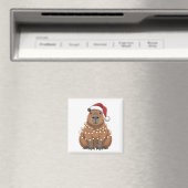 Capybara Kerstmis Grappige Kerstman Magneet (Insitu (Vaatwasser))