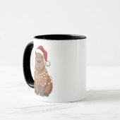 Capybara Kerstmis Grappige Kerstman Mok (Voorkant links)