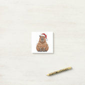 Capybara Kerstmis Grappige Kerstman Post-it® Notes (Op bureau)