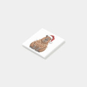 Capybara Kerstmis Grappige Kerstman Post-it® Notes (Schuin)