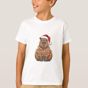 Capybara Kerstmis Grappige Kerstman T-shirt
