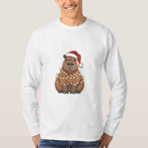 Capybara Kerstmis Grappige Kerstman T-shirt