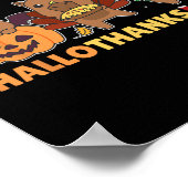 Capybara Kerstmis Halloween kostuum Happy Halloth Poster (Hoek)