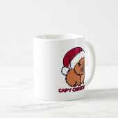 Capybara Kerstmis Koffiemok (Voorkant rechts)