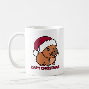 Capybara Kerstmis Koffiemok