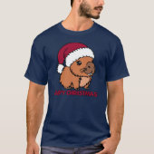Capybara Kerstmis T-shirt (Voorkant)