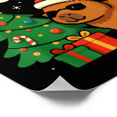 Capybara Kerstshirt, Grappige Capy Feestdagen  Poster (Hoek)