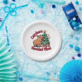 Capybara Kerststemming Kersthumor Papieren Bordje (Feest)