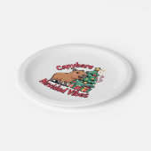 Capybara Kerststemming Kersthumor Papieren Bordje (Gekanteld)