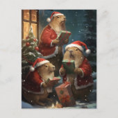 Capybara Kerstvakantie Capy Briefkaart (Voorkant)