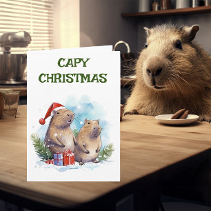 Capybara Kerstvakantie Capy Kaart