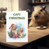 Capybara Kerstvakantie Capy Kaart