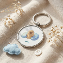 Capybara Keychain – Cute & Calm Design for Kids
