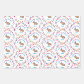 Capybara Kids Verjaardag Kleurrijk Gepersonaliseer Inpakpapier Vel (Voorkant 3)