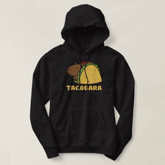 Capybara Kinder Tacobara Grappig Capybara Tacos Hoodie (Design voorkant)