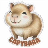 CAPYBARA - KINDERKAMER STICKER (Voorkant)