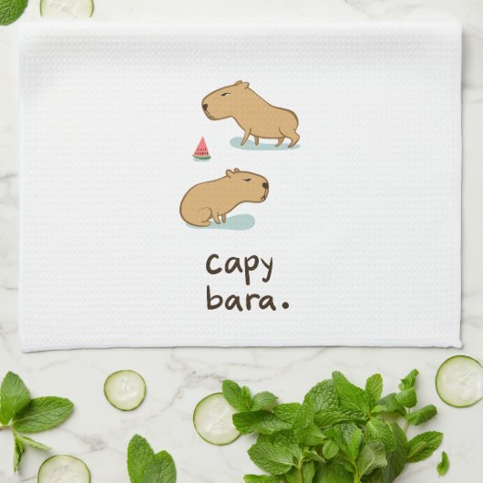 Capybara Kitchen Towel Theedoek (Gevouwen)