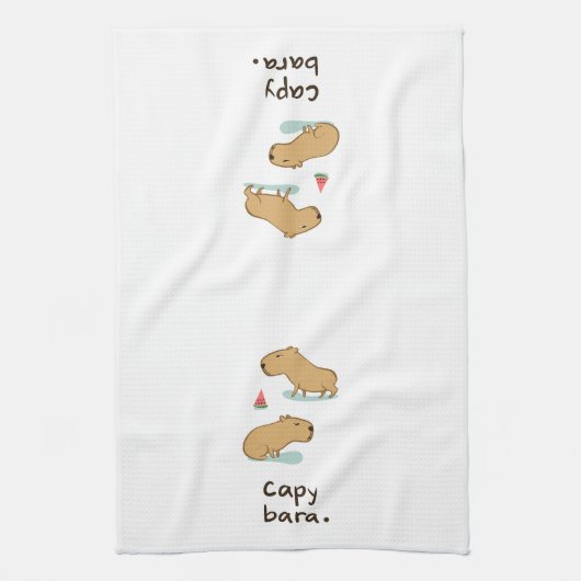 Capybara Kitchen Towel Theedoek (Verticaal)