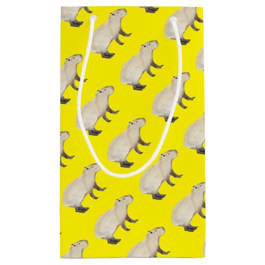 Capybara Klein Cadeauzakje (Achterkant)