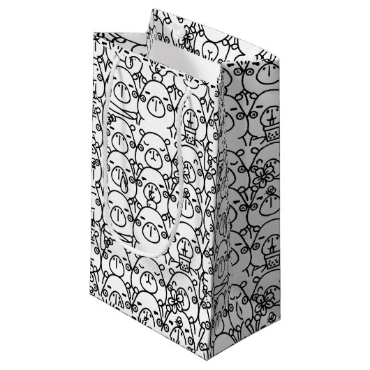 Capybara Klein Cadeauzakje (Voorkant Gekanteld)