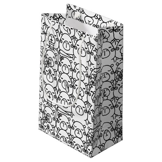 Capybara Klein Cadeauzakje (Achterkant Gekanteld)