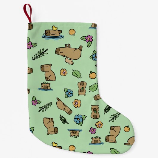 Capybara Kleine Kerstsok (Voorkant)