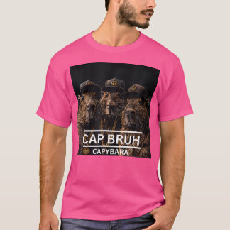 Capybara Knaagdier Retro 90's RB Hip Hop Rap Band T-shirt