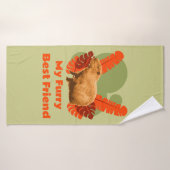Capybara Knuffel Beste Vriend Tropisch Dier Badhanddoek (Badhanddoek)