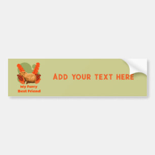 Capybara Knuffel Beste Vriend Tropisch Dier Bumpersticker