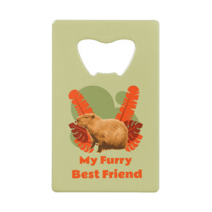 Capybara Knuffel Beste Vriend Tropisch Dier Creditkaart Flessenopener