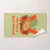 Capybara Knuffel Beste Vriend Tropisch Dier Handdoek (Handdoek)