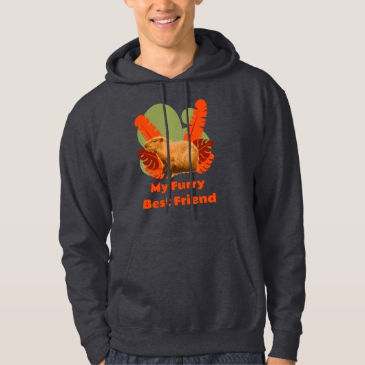 Capybara Knuffel Beste Vriend Tropisch Dier Hoodie (Voorkant)