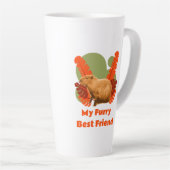 Capybara Knuffel Beste Vriend Tropisch Dier Latte Mok (Rechterhoek)
