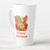 Capybara Knuffel Beste Vriend Tropisch Dier Latte Mok (Linkerhoek)