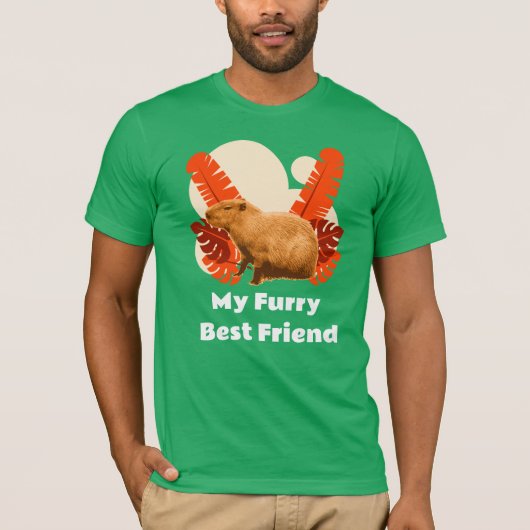 Capybara Knuffel Beste Vriend Tropisch Dier T-shirt (Voorkant)