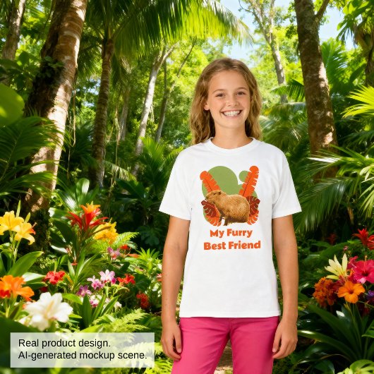 Capybara Knuffel Beste Vriend Tropisch Dier T-shirt
