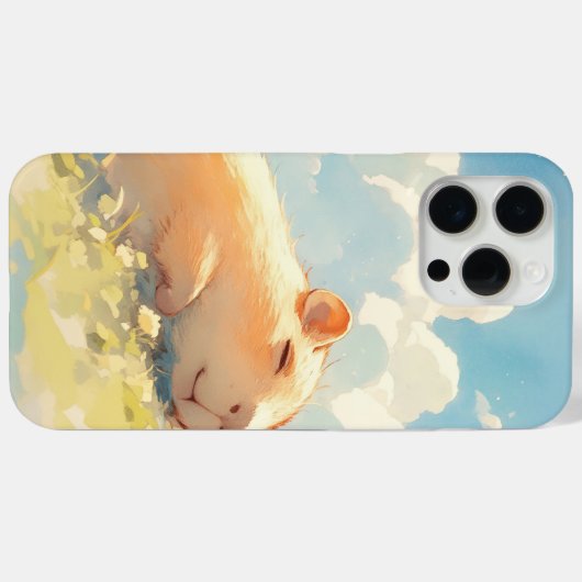 Capybara knuffels in het gras Case-Mate iPhone case (Achterkant (horizontaal))
