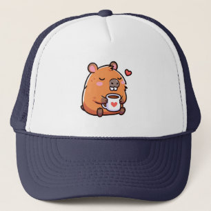 Capybara koffie liefde trucker pet