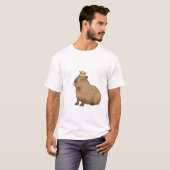 Capybara Koninklijk: De Koning van Chillen. T-shirt (Voorkant volledig)