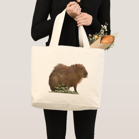 Capybara Large Canvas tas (Voorkant (product))
