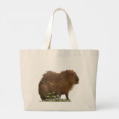 Capybara Large Canvas tas (Achterkant)